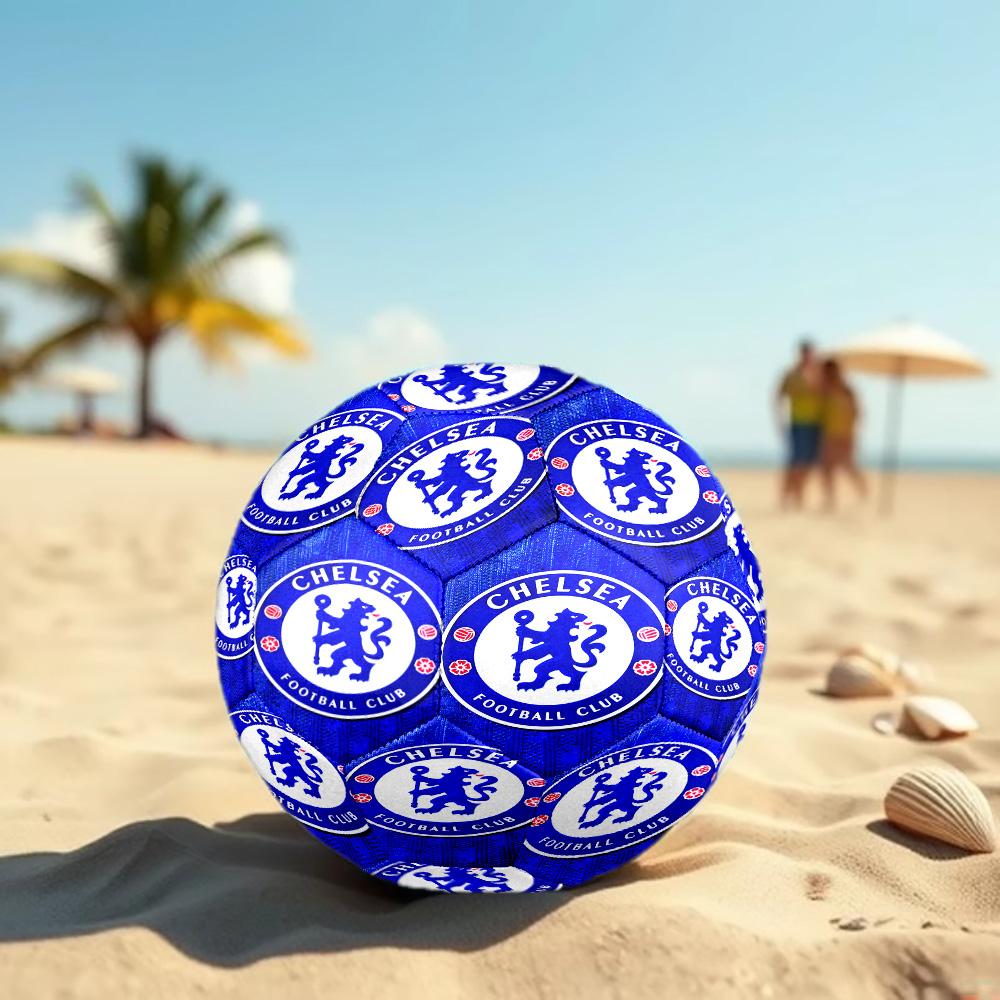 football club F.C Print Size 5 Soccer Ball, Standard Match Football for Sports Game and Team Practice, Ideal Gift for Soccer Fans