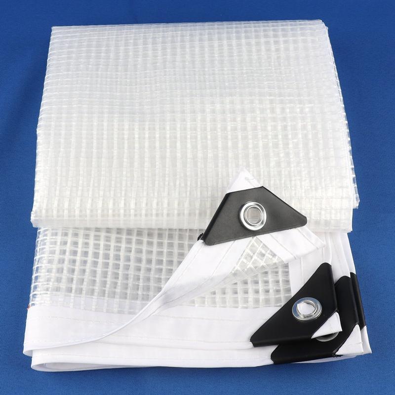 0,33MM Transparente PE-Plane Gartenpflanzen-Schutzhaus Warmhalten Gitter Regendichtes Tuch Balkonfenster Regenschutz Wasserdichte Markise