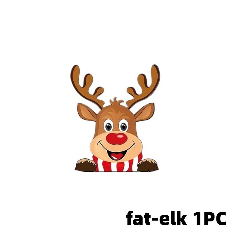 Motorradaufkleber Weihnachtsmann Rentier Aufkleber Wasserdicht Deko Abdeckung Kratzer Auto Fenster Weihnachtsaufkleber