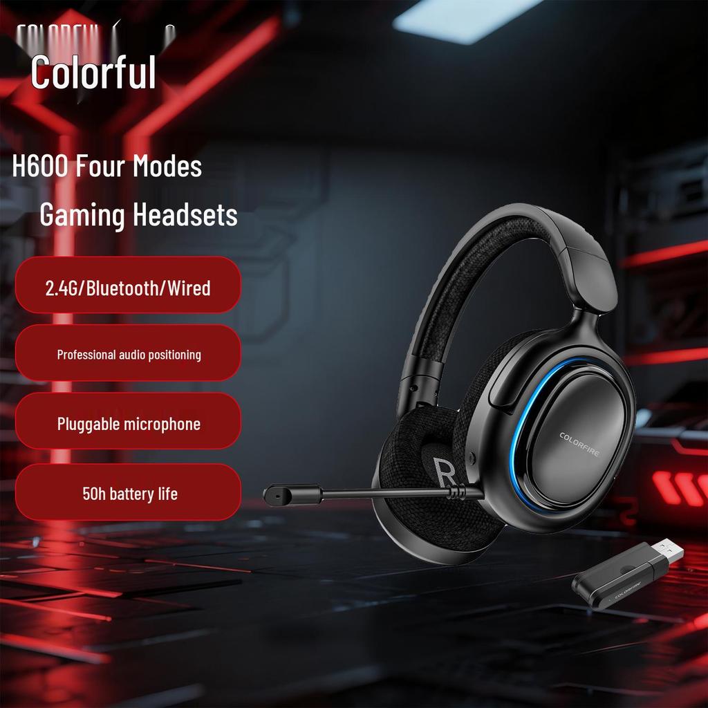 Qiyaihong H600 7.1 Channel Wireless/Wired Gaming Headset with Four Modes