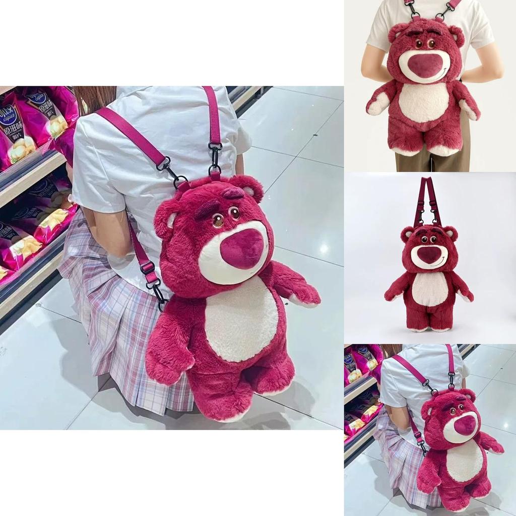 Plush Lotso Backpack For Girls With Durable Nylon Material And Carrying Comfort