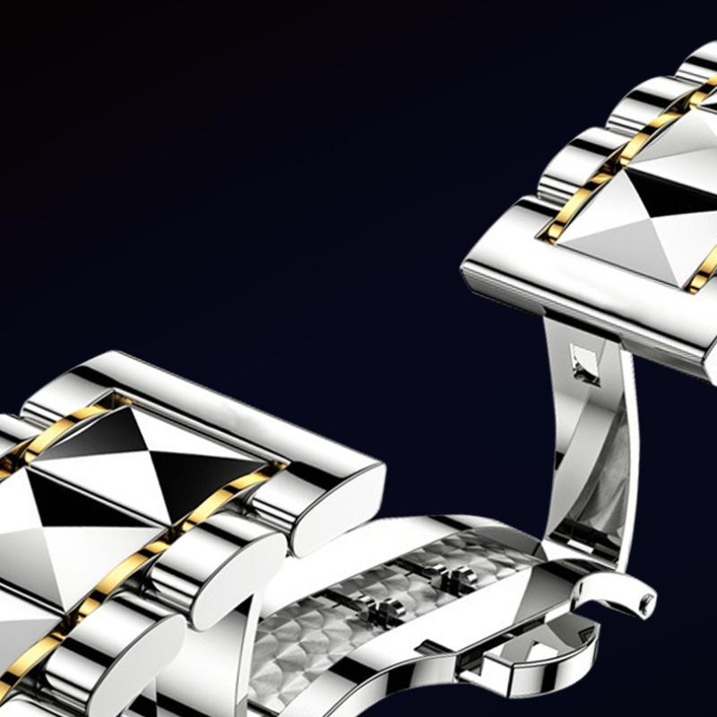 VA VA VOOM Fine Steel Belt Men's Watch Hollow Watch European and American Business Simple Quartz Waterproof Watch