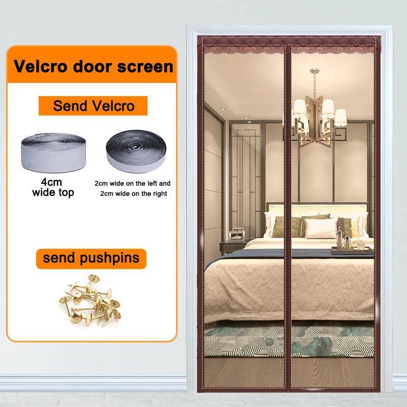 Summe Anti Mosquito Door Curtain Summer Mosquito Net Mosquito Proof Magnetic Door Curtain for Living Room Bedroom Kitchen