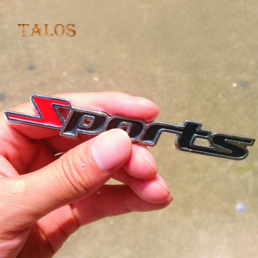 Autocollant 3D Métal Pour Voiture – Lettre Sport – Décoration Et Protection – Facile à Coller