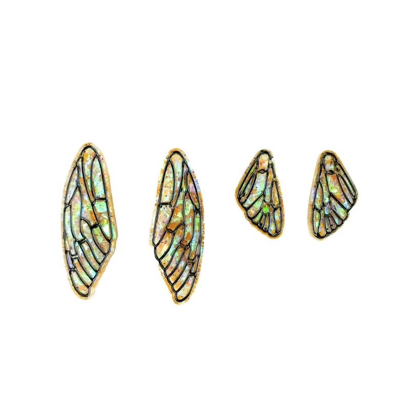 Angel Wing Decor Earring Silicone Mold Suitable for Epoxy Resin Diy Craft Backpacks Pendant Ornament Jewelry Making