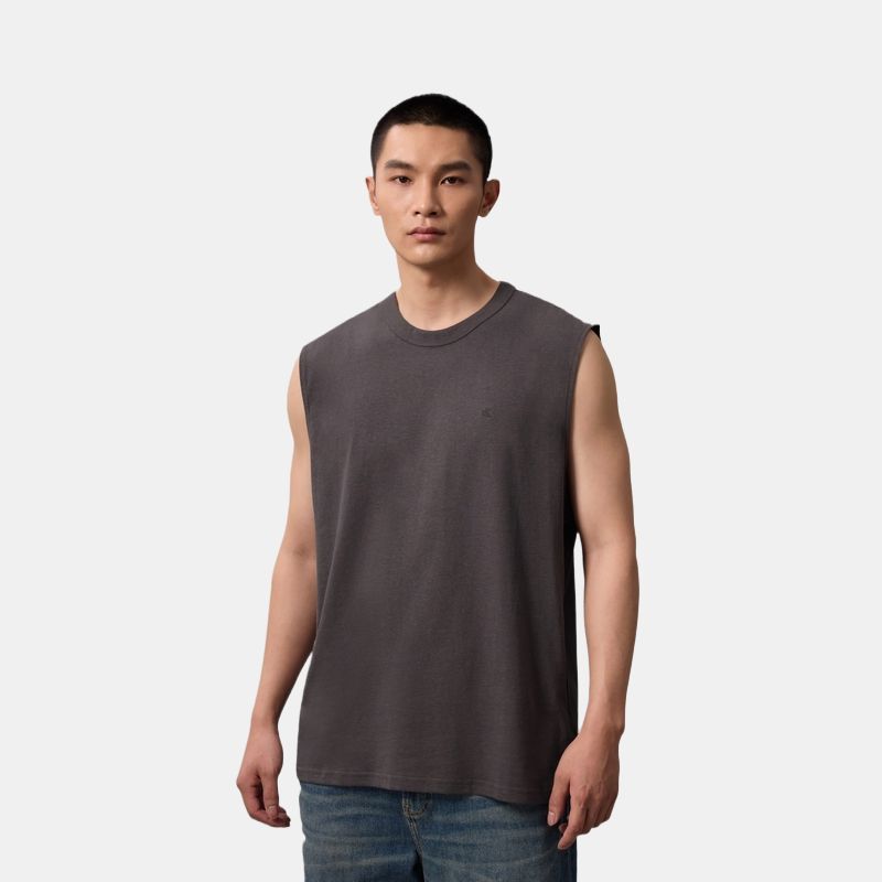 Calvin Klein Casual Commuting Simple Solid Color Comfortable Versatile Sleeveless Tank Top Men Tops 4RB254G