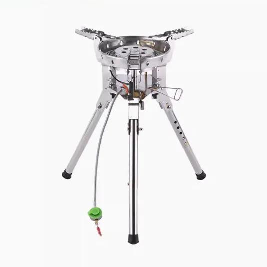 

BRS-69 Высокомощная уличная портативная походная плита Полевая плита Горелка Ветрозащитная Регулируемая высота Складная плита Аксессуар для приготовления пищи