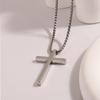 Titanium Steel Cross Necklace - Luxury Design for Women