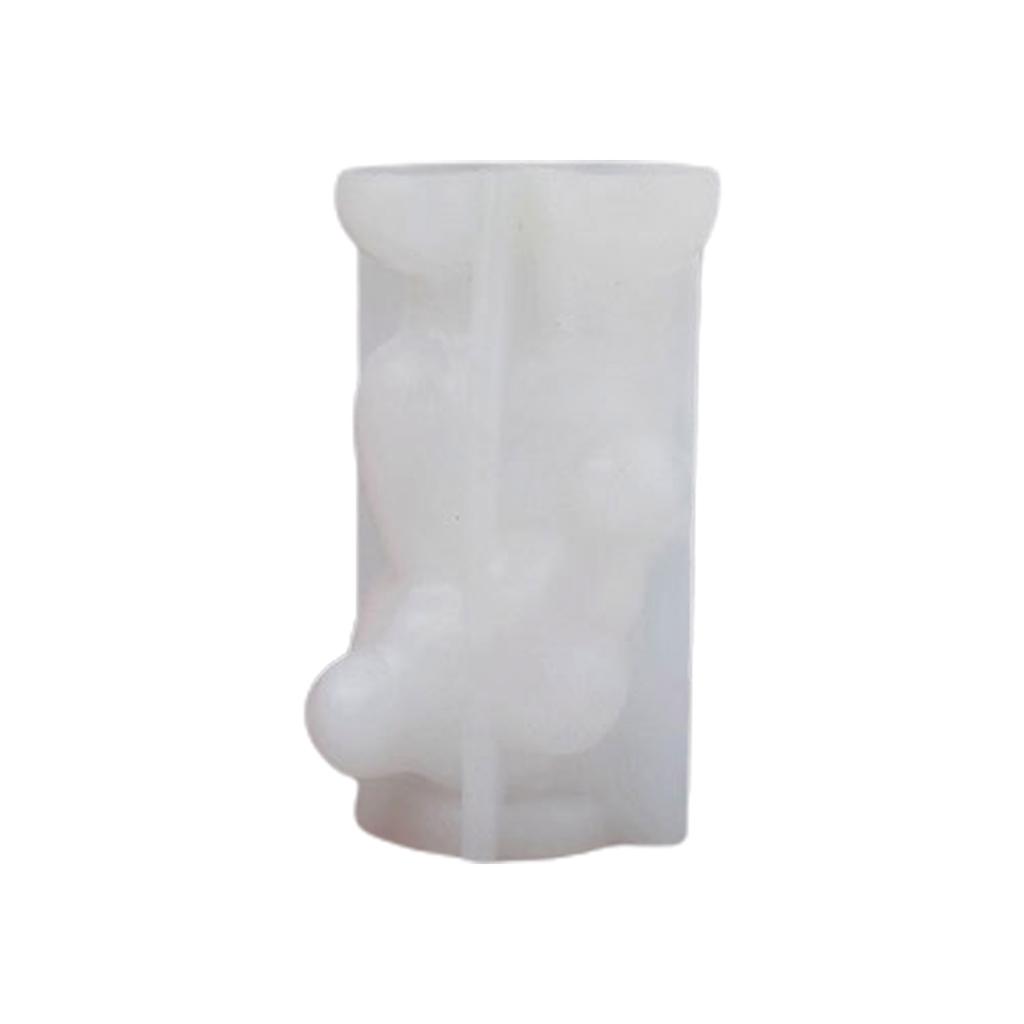 Little Bear Mold Aromatherapy Candle Mold 3D Veil Goddess Plaster Epoxy Mold for DIY Crafts Soap Present Candle Making