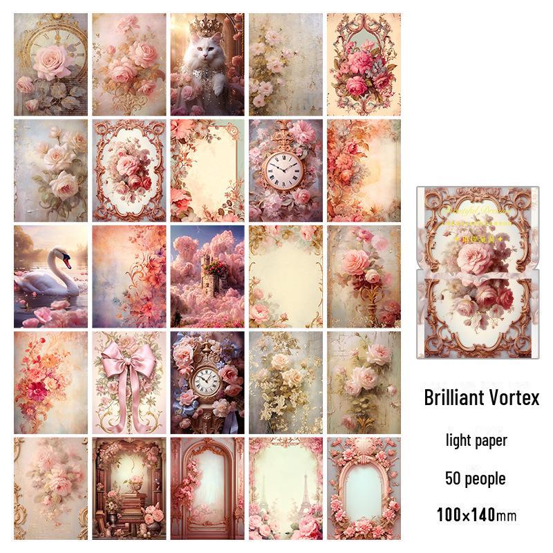 Zaomo Dream Series Retro Notebook Collage Materialpakke - 4 design