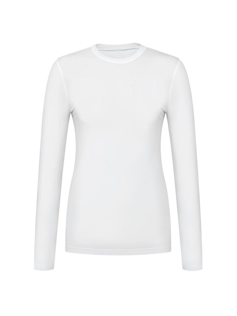 Wide Angle To Summer Round Neck Base Layer L_Snow White