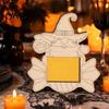 Pumpkin Diy Photo Frame DIY Frame, Wooden Halloween Picture for Kids Crafts, Creative Collage Unfinished Hollow Decor Party Tabletop Display