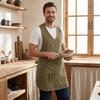 Delantal Impermeable para Trabajo Delantal Anti Salpicaduras para Cocina Delantal Simple sin Mangas para Adulto