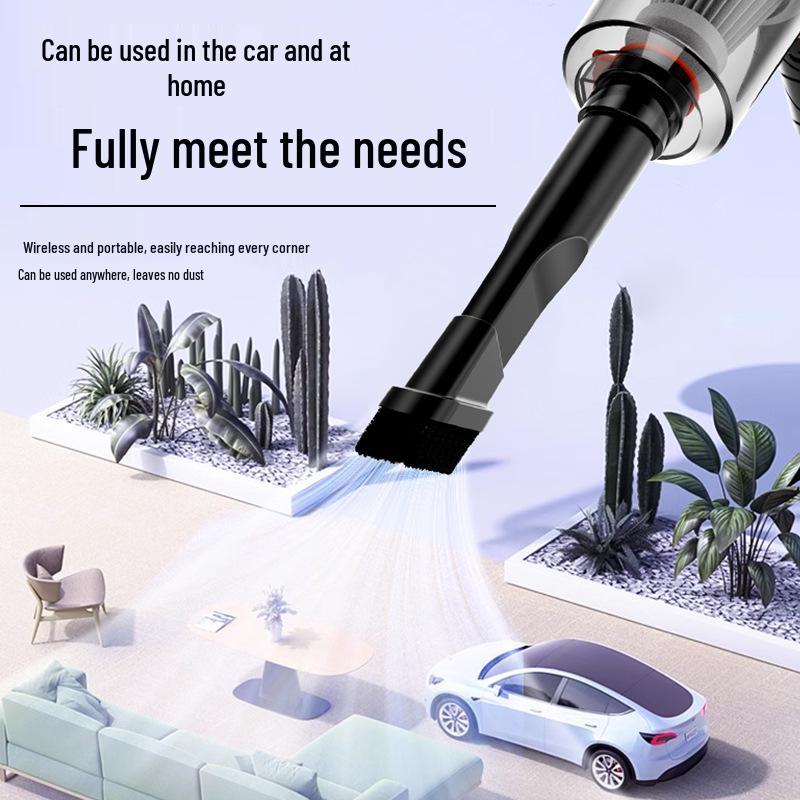 Dual-Use Portable Wireless Car Vacuum: Strong Suction & Blow