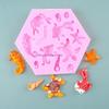 Various Shaped Silicone Mold Fondant Cake Mould Chocolate Mould Cake Decorating Tools Kitchen Baking Accessories HX6C