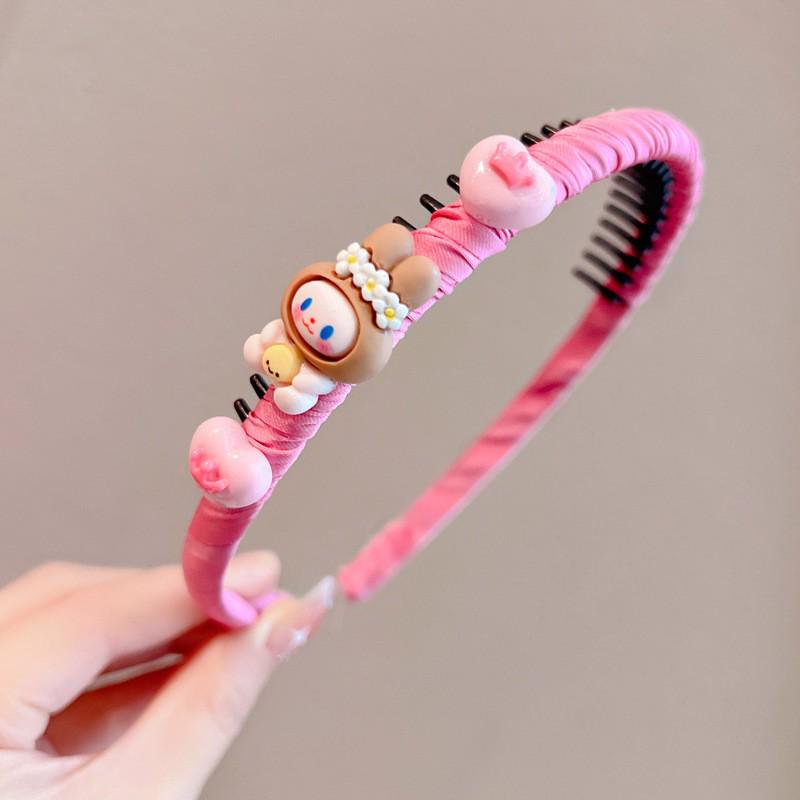 Fascia Floreale Antiscivolo per Bambine – Design Dentato, Sicura per i Capelli, Carina Fermaglio per Capelli per Neonati