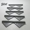 Bookbinding Corner Cutting Hardened Plastic Jigs Tools Binding Jig 5Pcs/Set 1.5mm 2mm 2.5mm 3mm 3.5mm Measurement Rulers for Album