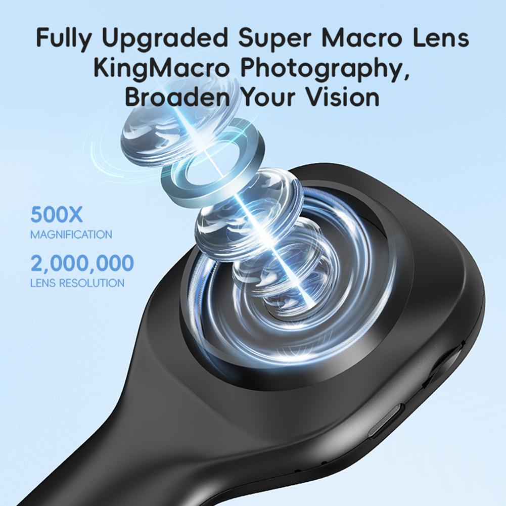 500X Microscope for Kids Portable Handheld Magnifying Glass Digital Microscope with 6 LED Light  Educational Science Toy