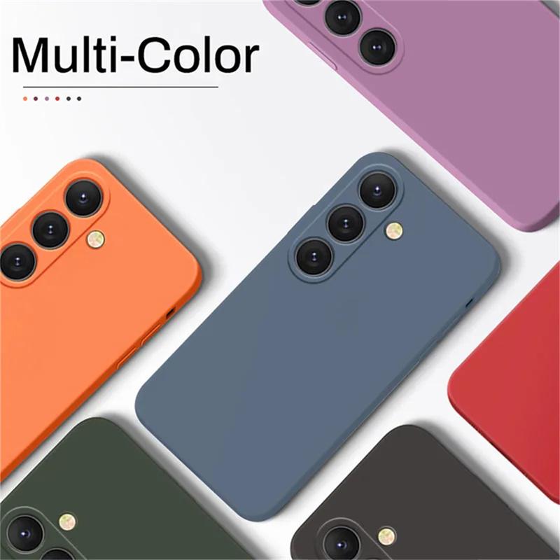 For For Samsung Galaxy S23 S 23 S22 Ultra S24 FE S25 S8 S9 S10 S20 S21 Soft Cover Plus Case Liquid Silicone Phone Case