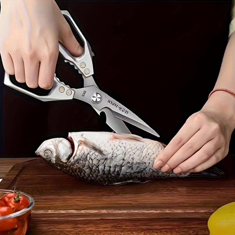 Stainless Steel Kitchen Scissors,chicken Bone Scissors,industrial Scissors, Meat Scissors,for Restaurant,trimming,slaughterhouse Kitchen Supplies