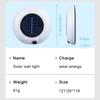 Modern LED Solar Wall Lamp Outdoor PIR Motion Sensors Waterproof Light Courtyard Decoration Lightsporch Garden Fence Path Lights