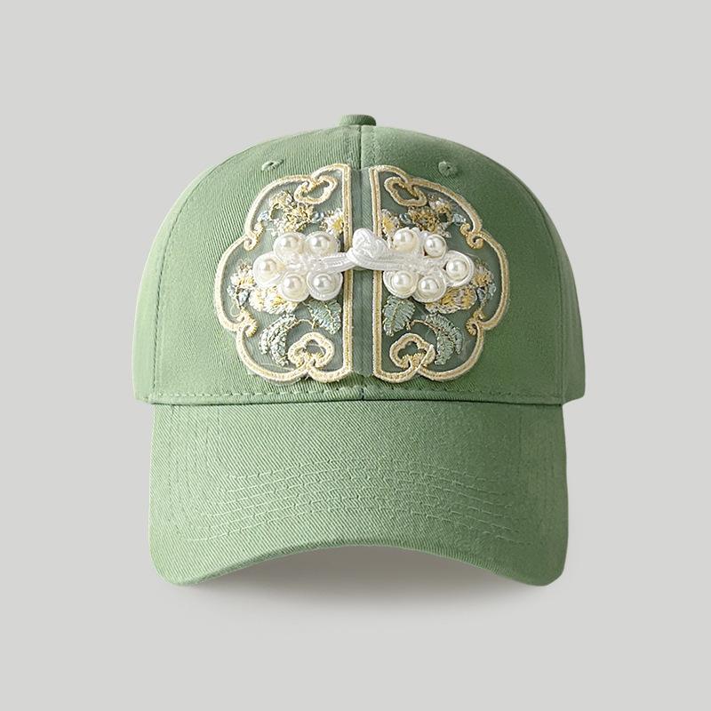 

Бейсболка с традиционным китайским узором, дышащая, регулируемая посадка, унисекс, модная солнцезащитная шляпа Adjustable