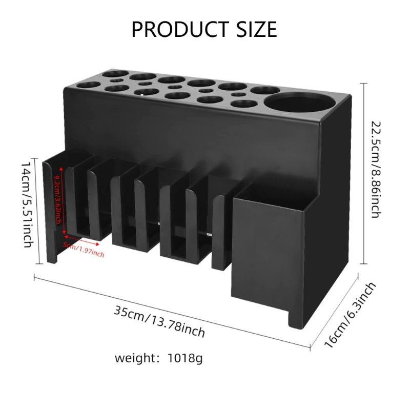 Hair Scissors Storage Rack Hairdresser Tool Holder Anti Slip Design Multi Slot Scissors Box Organizer