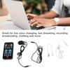 8 Sound Effects Mini Voice Changer Card Support Multi Languages Beautification Handheld Sound Card for Mobile Phone Computer