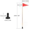 Foldable Boat Flag Mount Set DIY Accessories Kayak Flag Rod Holder Mount Tear  Adjustable Pole for Fishing Canoe Yacht