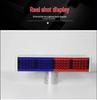 Solar-Powered Red & Blue Strobe Traffic Warning Light for Construction Zones and Intersections