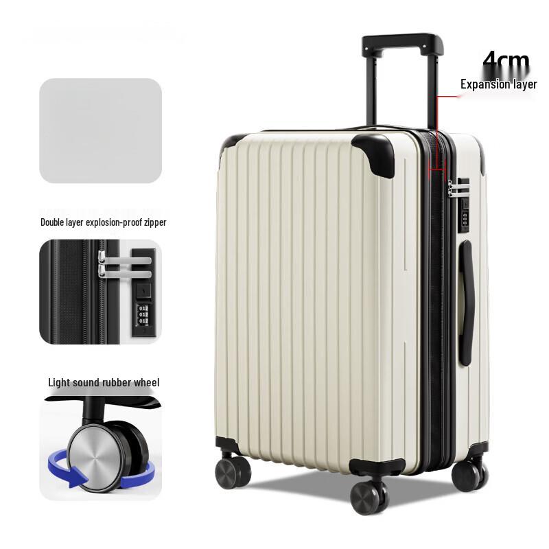 Li Shen Durable Expandable Hardshell Travel Suitcase