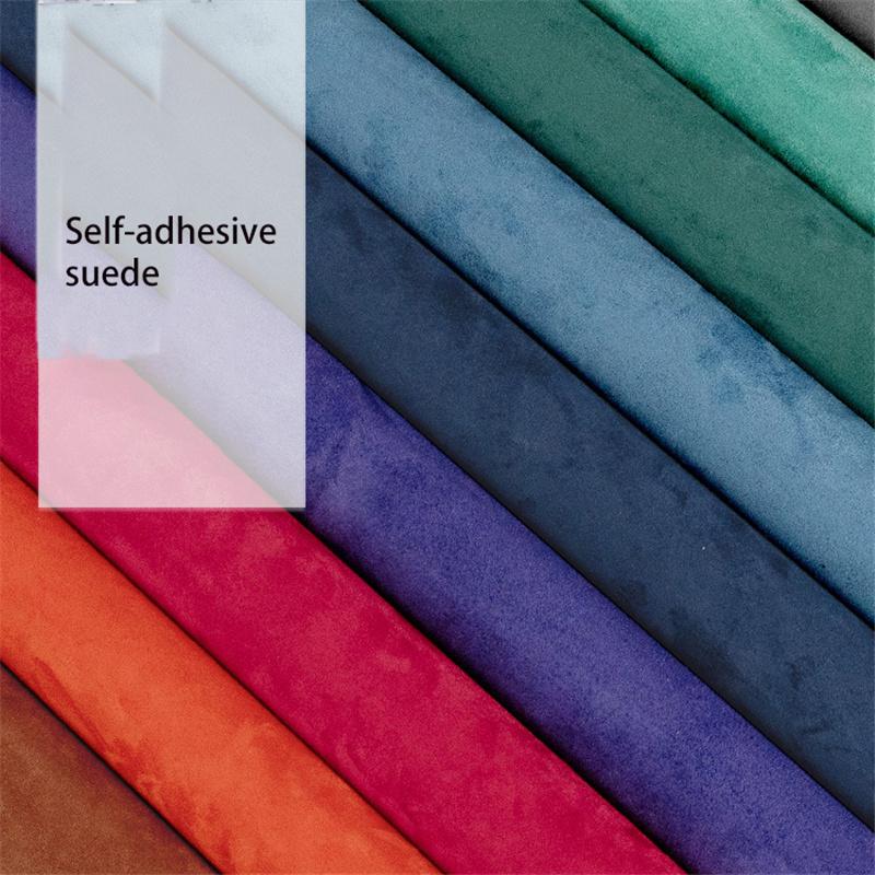 Premium Self-Adhesive Suede Fabric Car Interior Vinyl Wrap for Door Panels Dashboard Armrest DIY Auto Upholstery Upgrade