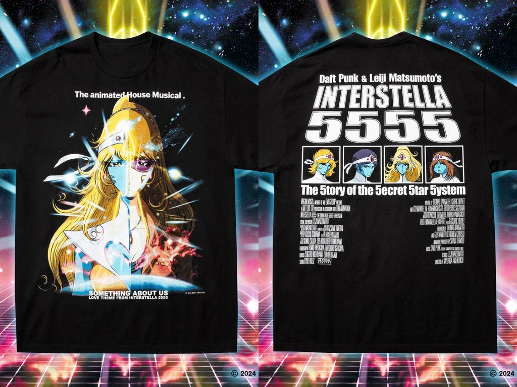 Summer Men T-shirts Anime Leiji Matsumoto Print T-shits Oversized Y2k Short Sleeve Rock Punk Casual Cotton Top Tee Male Clothes