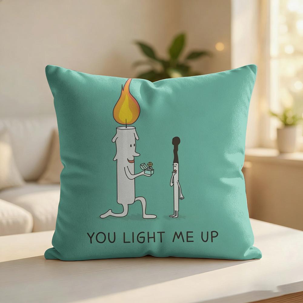 Funny Fancy Abstract Ins Art Cushion Cover Silky Short Plush Invisible Zipper Dustproof Sofa Pillow Case For Home Decor