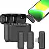 Microfone Lapela Sem Fio J13 USBC 2T1R