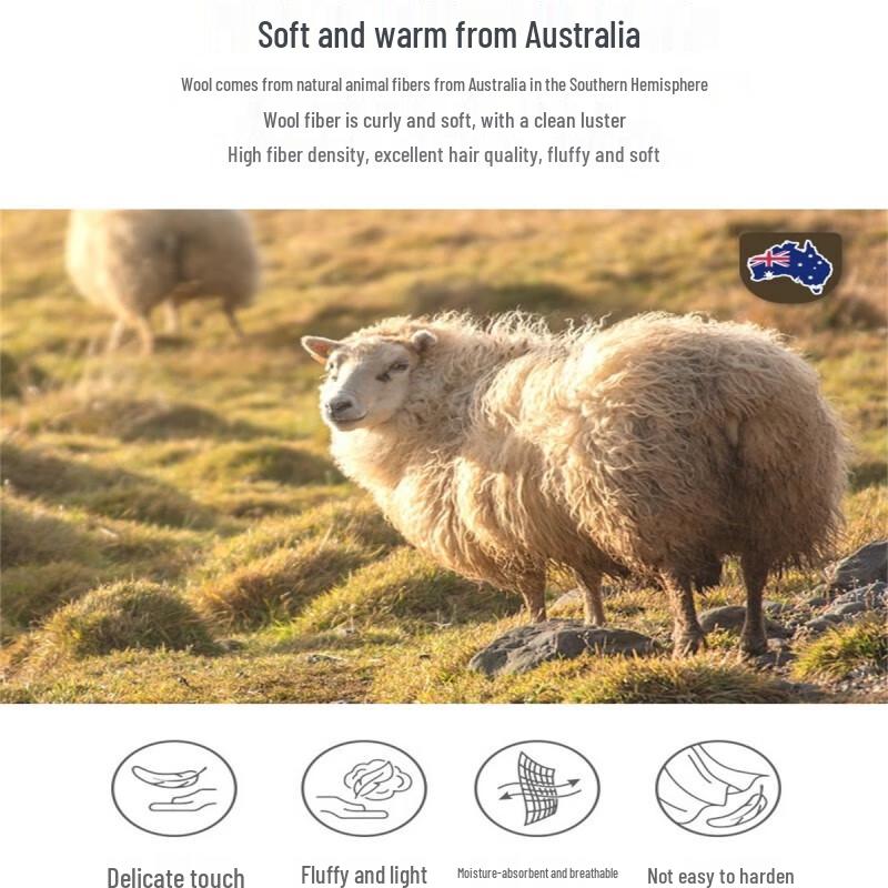 LUOLAI Australian Wool All-Season Quilt