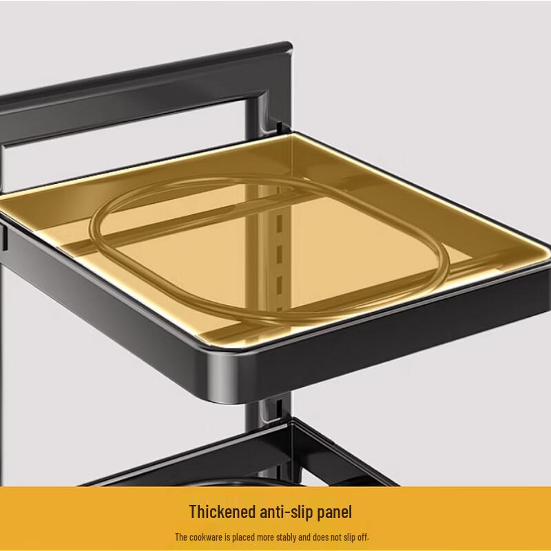 4-Tier Under-Sink Kitchen Pot Storage Rack