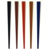 Sunlife Colorful Octagonal PBT Made In Dishwasher Set of 5 Chopsticks, Japan, Safe, 23cm,