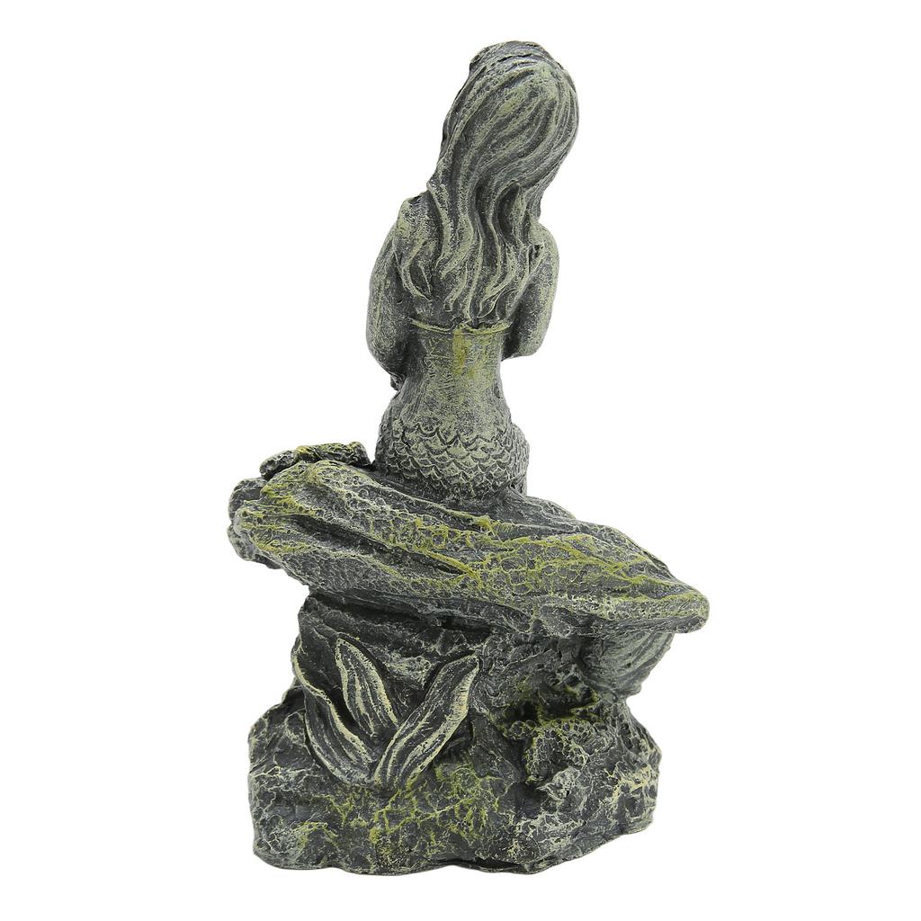 Aquarium Mermaid Statue Safe Resin Beautiful Fish Tank Mermaid Decor for Aquarium Decorations