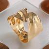 European Fashion Open Cuff Bracelet: High-End Geometric Metal Jewelry for Women