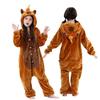 Animal Capybara Onesie Kigurumi Pajamas for Children Unicorn Costumes Baby Boy Girl Jumpsuit Flannel Winter Overalls for Kids