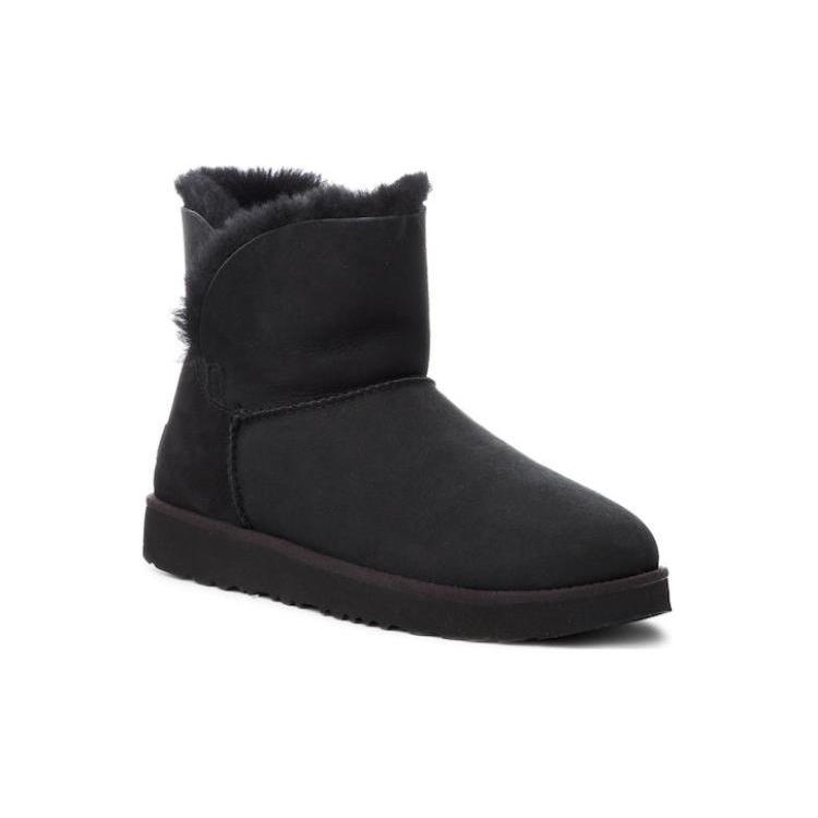 UGG Short Snow Boots Women's Black 1016417-BLK