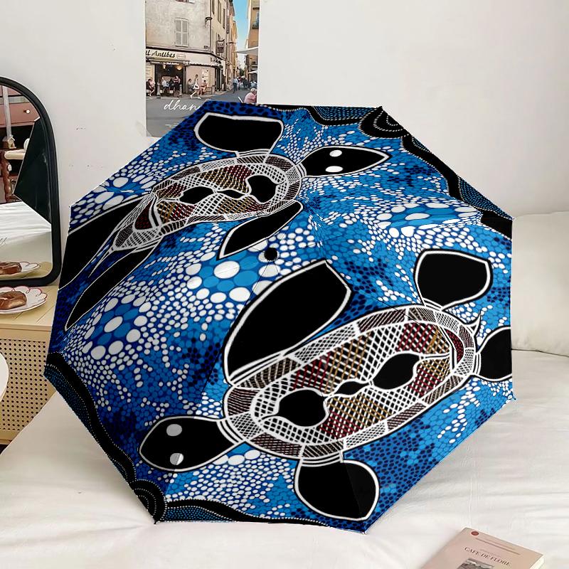 Australian Aboriginal Umbrella 8-Frame for Travel, camping, Casual Lightweight Portable Umbrella, Essential for every family Holidays Gift