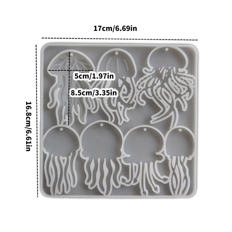 Premium Silicone Ocean Creature Pendant Casting Tool For Handmade Necklaces Earrings And Clay Art Creations