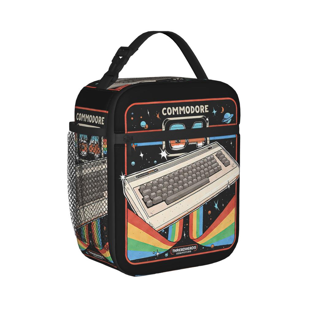 Commodore 64 Advanced Home Computer Thermal Insulated Lunch Bags for Travel Portable Food Bag Cooler Thermal Lunch Boxes