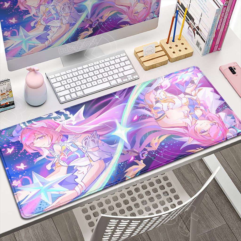 Anime Amphoreus Mouse Pad Gaming Honkai Star Rail Chrysos Heir Desk Mat Computer Accessories Mousepad Stitch Edge Keyboard Mat