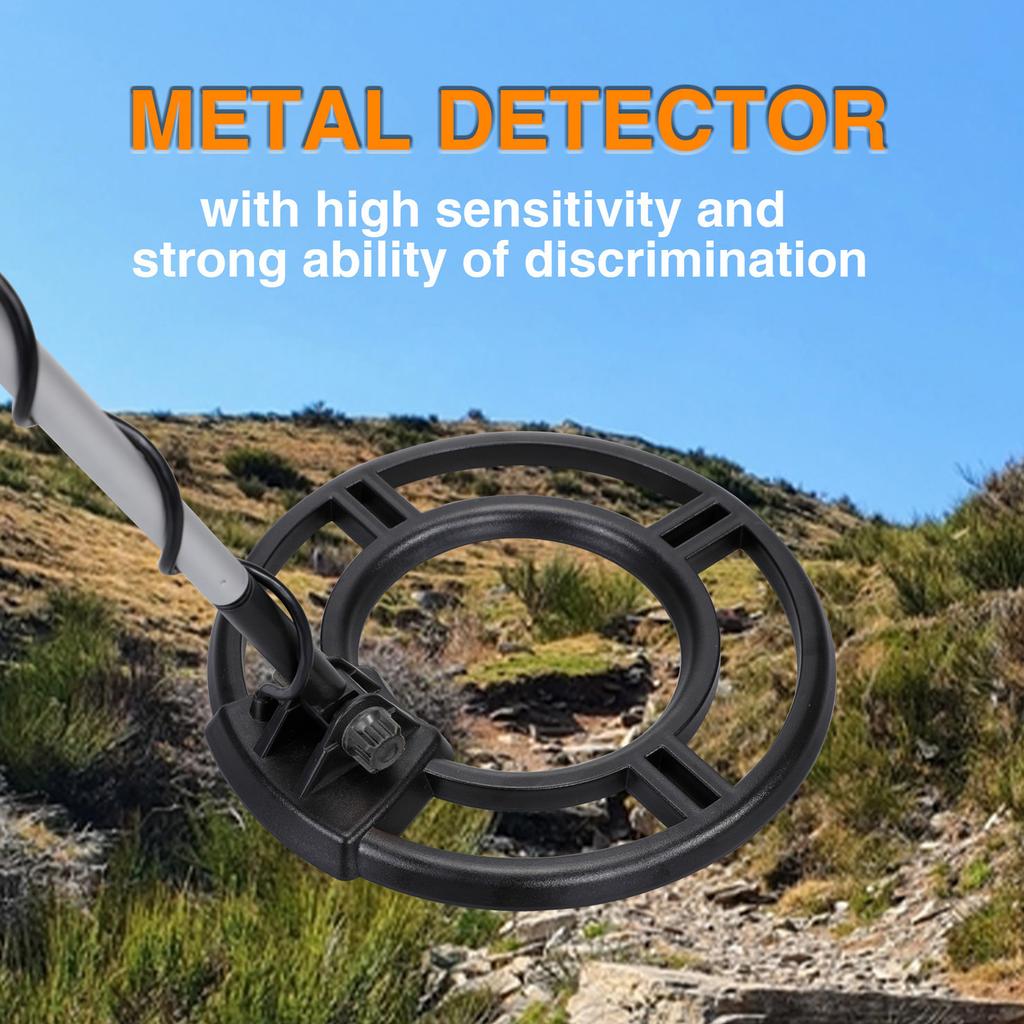 Metal Detector Professional High Sensitivity Adjustable Waterproof Underground Coil Gold Finder for Beach Outdoor