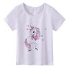 Children's T-shirt girls short-sleeved T-shirt small and medium-sized children summer new children's T-shirt