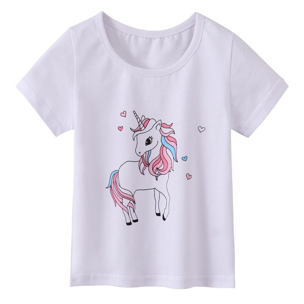 Children's T-shirt girls short-sleeved T-shirt small and medium-sized children summer new children's T-shirt