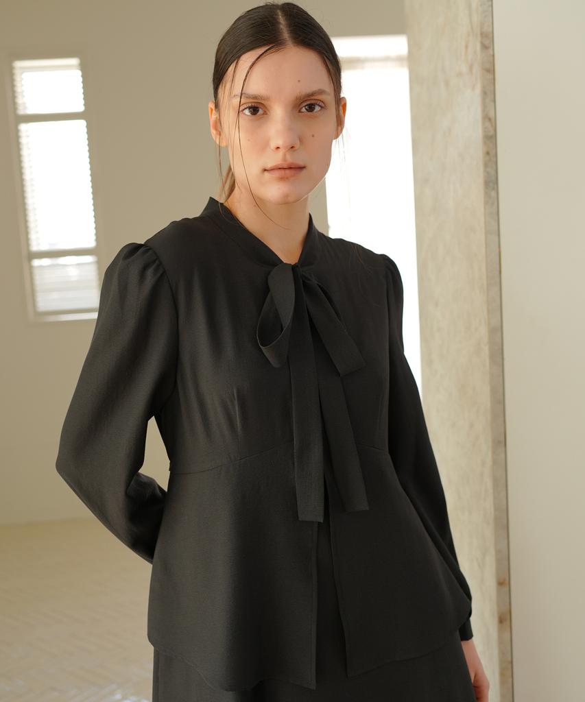 Paul And Alice Ribbon Tie Dress / Black